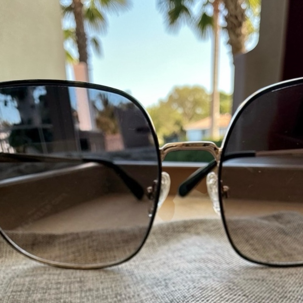 Kenneth Cole Black Square Sunglasses - Picture 7 of 8